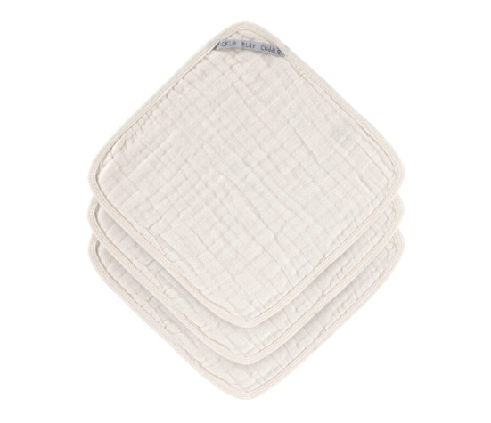 Muslin Washcloth Set 3 pcs 2023 milky