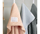 Muslin/Terry Hooded Towel dots peach rose