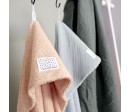 Muslin/Terry Hooded Towel dots peach rose