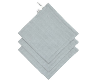 Muslin/Terry Washcloth Set 3 pcs powder blue