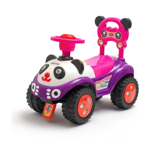 Dětské odrážedlo se zvukem Baby Mix Panda růžové