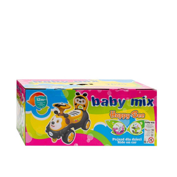 Dětské odrážedlo se zvukem Baby Mix Happy Bee žluté