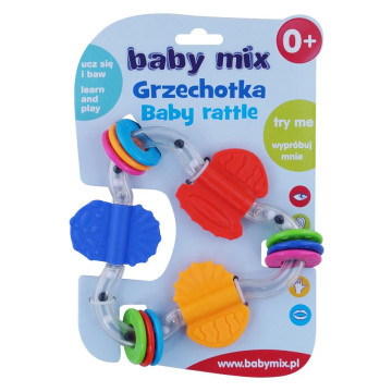 Dětské chrastítko Baby Mix barevný trojuhelník