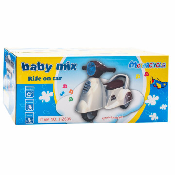 Dětské odrážedlo motorka se zvukem Baby Mix Scooter modré