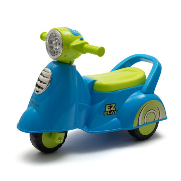 Dětské odrážedlo motorka se zvukem Baby Mix Scooter modré