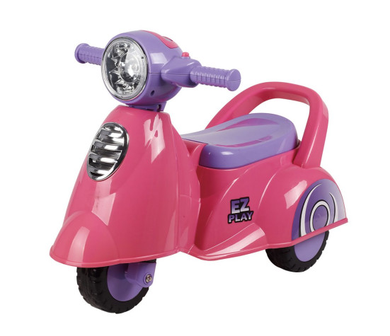 Dětské odrážedlo motorka se zvukem Baby Mix Scooter růžové