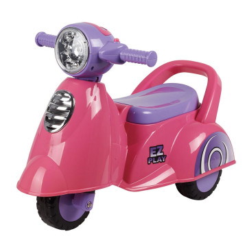 Dětské odrážedlo motorka se zvukem Baby Mix Scooter růžové