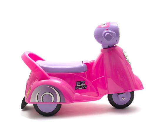 Dětské odrážedlo motorka se zvukem Baby Mix Scooter růžové