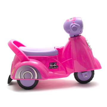 Dětské odrážedlo motorka se zvukem Baby Mix Scooter růžové