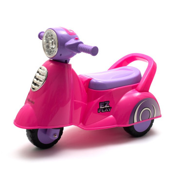 Dětské odrážedlo motorka se zvukem Baby Mix Scooter růžové