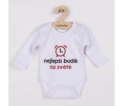 Body s potiskem New Baby nejlepší budík na světě