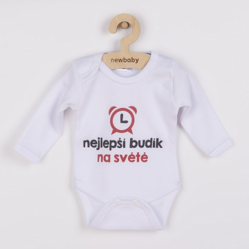 Body s potiskem New Baby nejlepší budík na světě