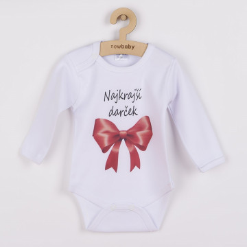 Body s potiskem New Baby Najkrajší darček