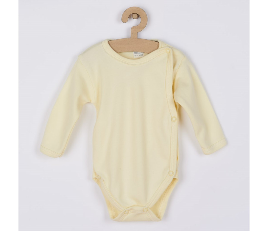 Kojenecké body celorozepínací New Baby Classic žluté