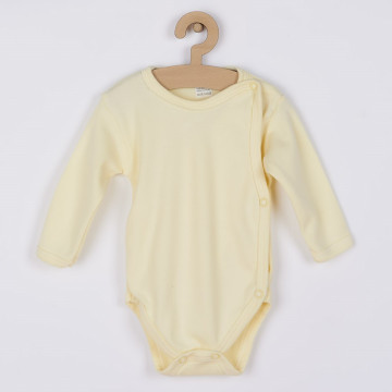 Kojenecké body celorozepínací New Baby Classic žluté