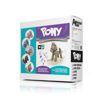 Houpací koník s melodií Milly Mally Pony Gray Dot, Béžová
