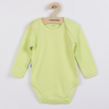 Kojenecké body s dlouhým rukávem New Baby Pastel zelené