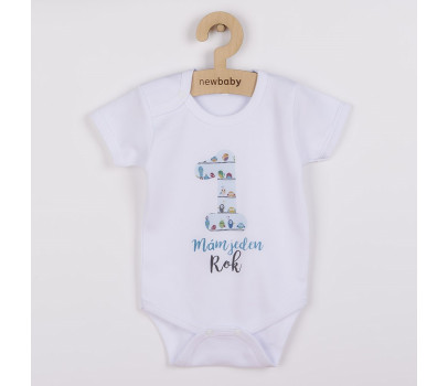 Body s potiskem New Baby Mám jeden Rok