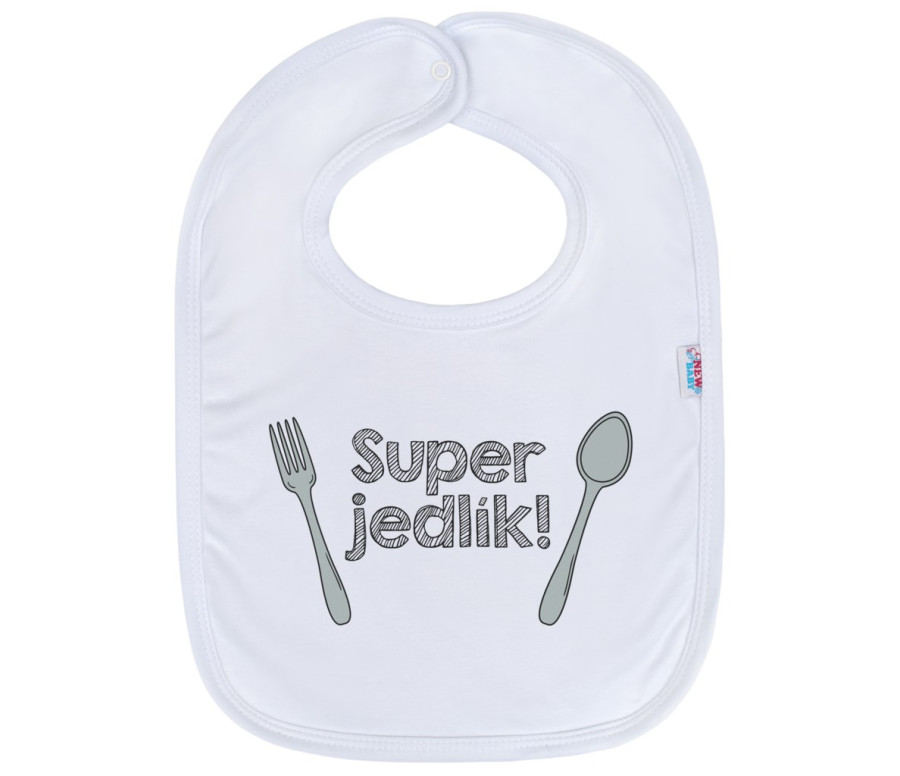 Kojenecký bavlněný bryndák New Baby Super jedlík!