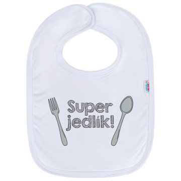 Kojenecký bavlněný bryndák New Baby Super jedlík!