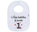 Kojenecký bavlněný bryndák New Baby Moja babička je proste 1