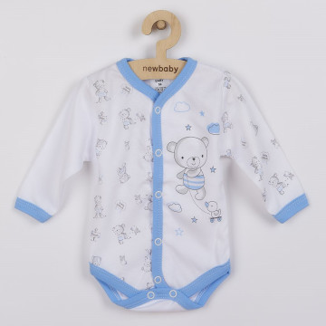 Kojenecké celorozepínací body New Baby Bears modré