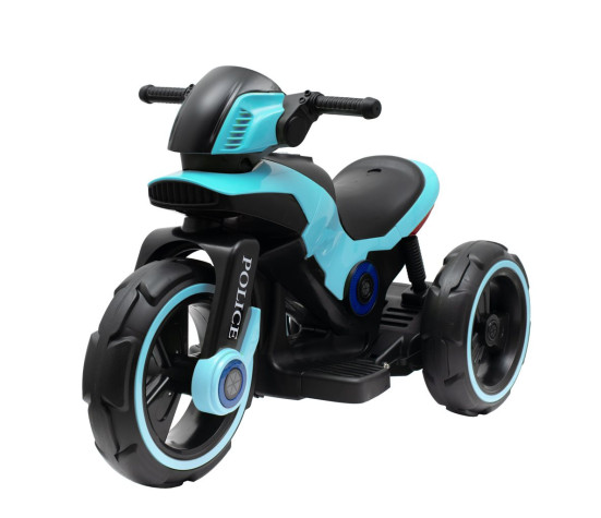 Dětská elektrická motorka Baby Mix POLICE modrá