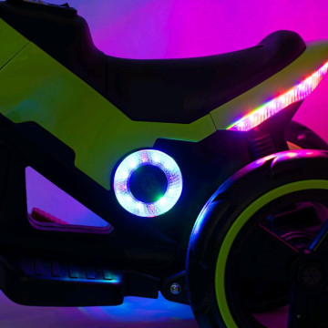 Dětská elektrická motorka Baby Mix POLICE modrá