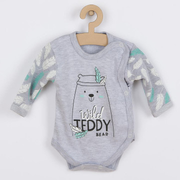 Kojenecké body s bočním zapínáním New Baby Wild Teddy