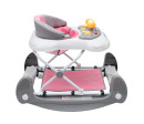 Dětské chodítko s houpačkou a silikonovými kolečky Baby Mix růžové