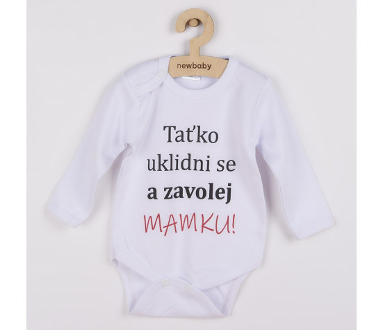 Body s potiskem New Baby a zavolej MAMKU!