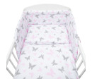 3-dílné ložní povlečení New Baby 100/135 cm bílé motýli 3-dílné ložní povlečení New Baby 100/135 cm bílé motýli