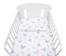 3-dílné ložní povlečení New Baby 100/135 cm bílé motýli 3-dílné ložní povlečení New Baby 100/135 cm bílé motýli