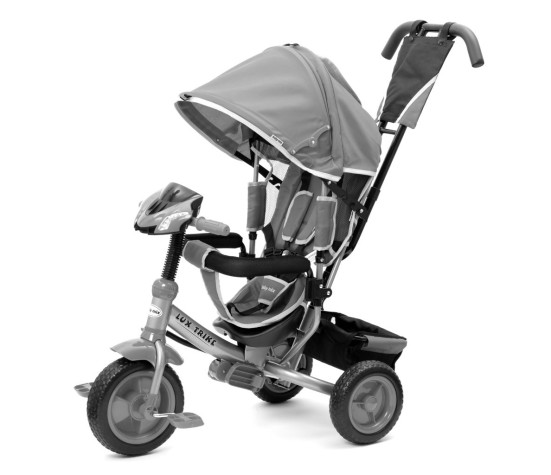 Dětská tříkolka s LED světly Baby Mix Lux Trike šedá