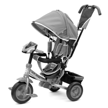 Dětská tříkolka s LED světly Baby Mix Lux Trike šedá