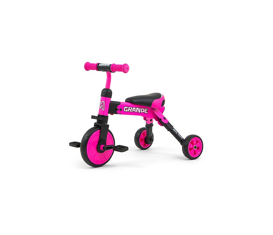 Dětská tříkolka 2v1 Milly Mally Grande pink