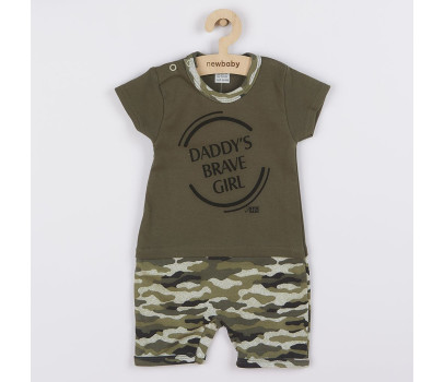 Kojenecký letní overal New Baby Army girl