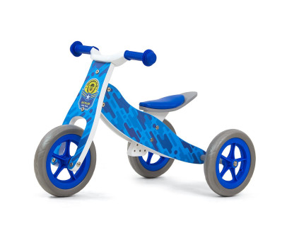 Dětské multifunkční odrážedlo 2v1 Milly Mally Cool Blue Army