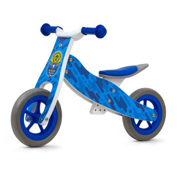 Dětské multifunkční odrážedlo 2v1 Milly Mally Cool Blue Army, Modrá