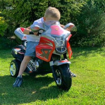 Dětská elektrická motorka Baby Mix RACER bílá