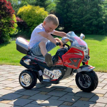 Dětská elektrická motorka Baby Mix RACER bílá