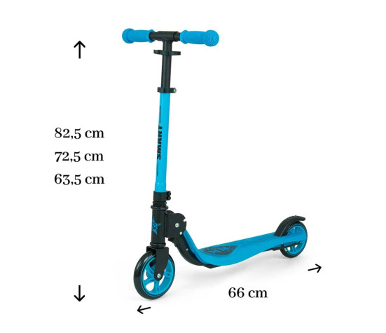 Dětská koloběžka Milly Mally Scooter Smart modrá