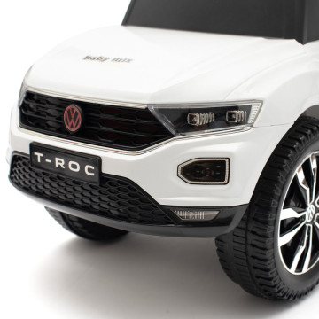 Odrážedlo s vodící tyčí Baby Mix VOLKSWAGEN T-ROC bílé