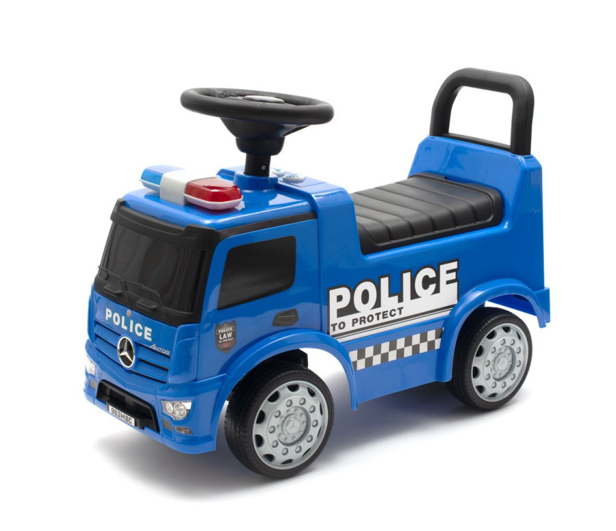 Dětské odrážedlo se zvukem Mercedes Baby Mix POLICE modré