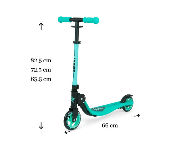 Dětská koloběžka Milly Mally Scooter Smart mátová