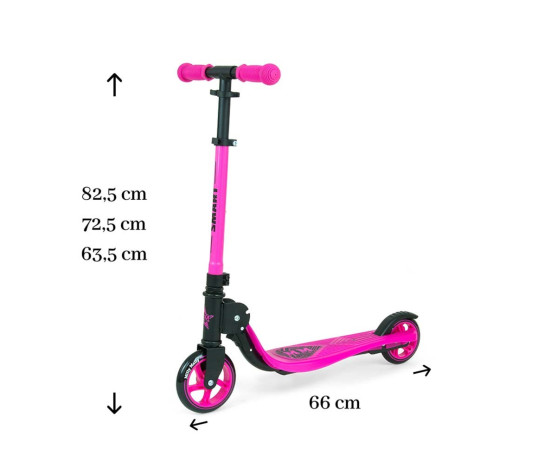 Dětská koloběžka Milly Mally Scooter Smart růžová