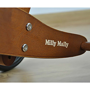 Dětské multifunkční odrážedlo kolo 2v1 Milly Mally JAKE Dark Natural, Přírodní