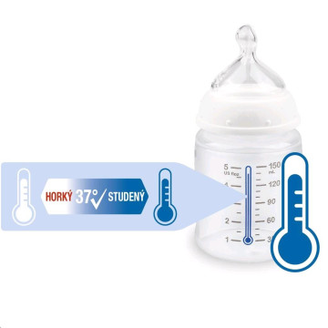 Kojenecká láhev NUK First Choice Temperature Control 150 ml blue