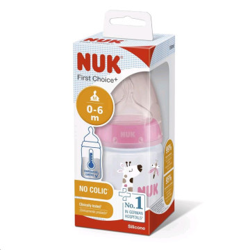 Kojenecká láhev NUK First Choice Temperature Control 150 ml pink