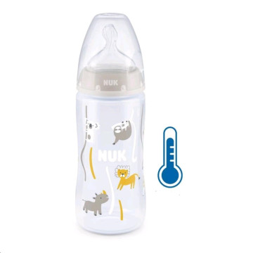 Kojenecká láhev NUK FC+Temperature Control 300 ml BOX-Flow Control savička beige